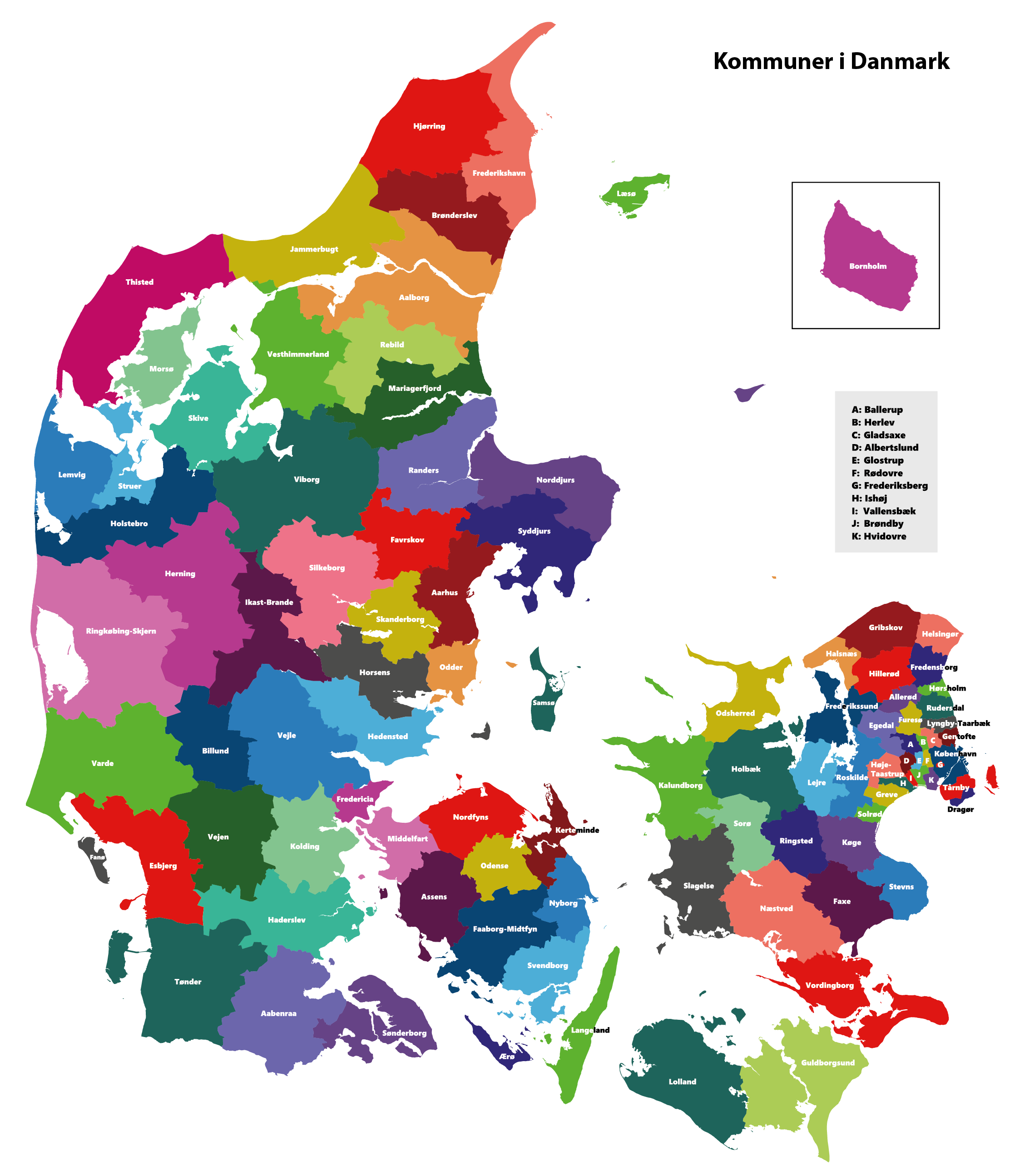 Kommunale, Regionale Og Alm. Danmarkskort M.m. – GS / Grafisk Samfund